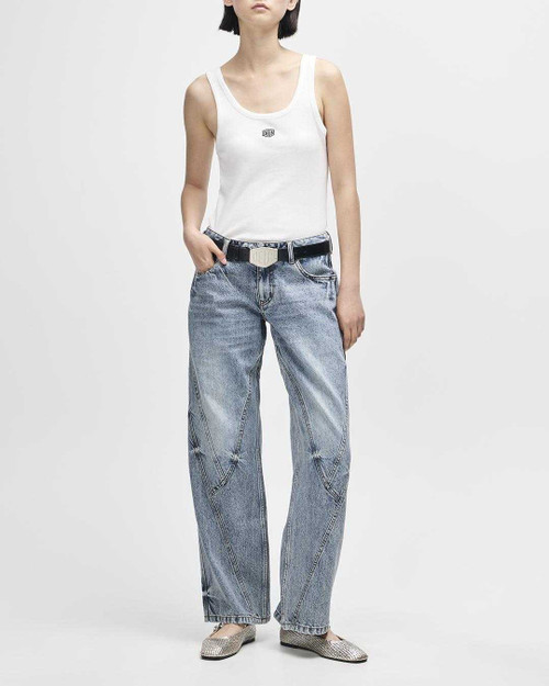 Deus June Shield Tank - Vintage White