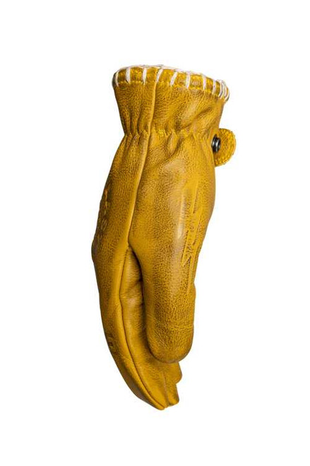 John Doe Coyote Short Cuff Riding Gloves- Yellow Grey