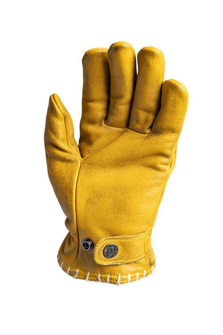 John Doe Coyote Short Cuff Riding Gloves- Yellow Grey