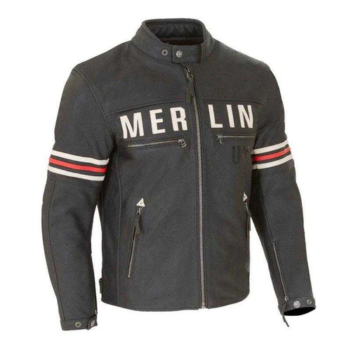 Merlin Revival Leather Jacket - Black/Vintage