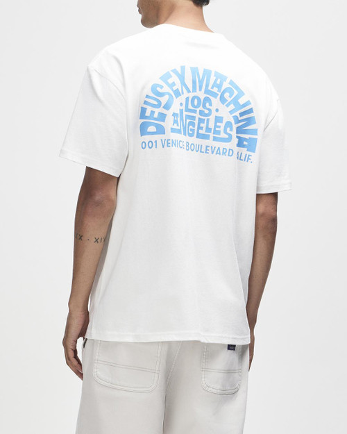 Deus Los Angeles Address Tee -26 - Vintage White