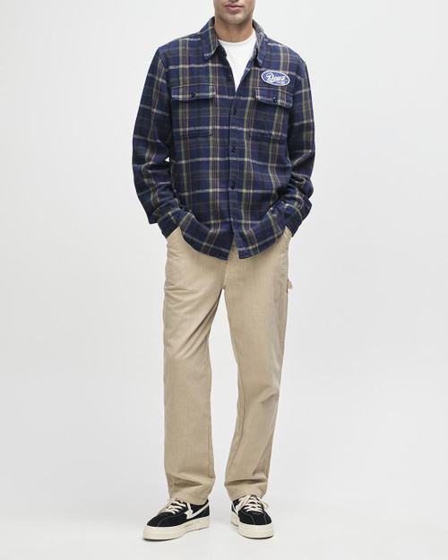 Deus Vacay Check Shirt- Navy Check