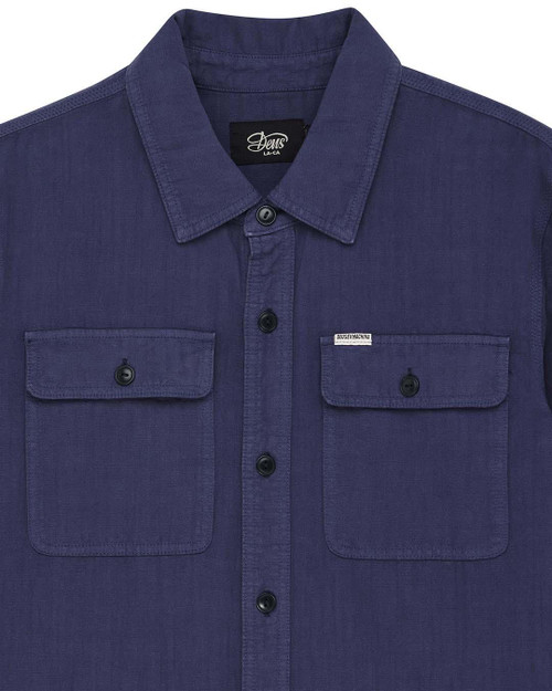 Deus Vacay Chambray Shirt - Mechanic Blue