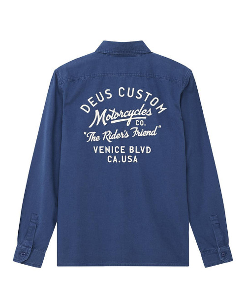 Deus Nomad Shirt- Mechanic Blue