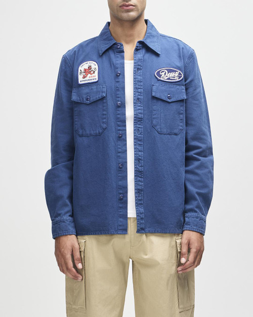 Deus Nomad Shirt- Mechanic Blue