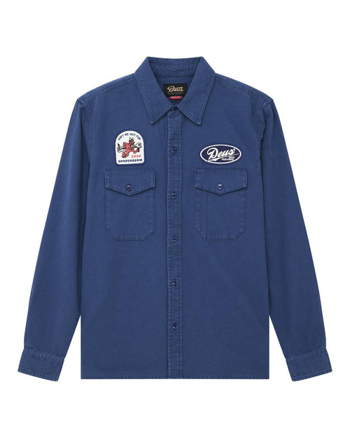 Deus Nomad Shirt- Mechanic Blue