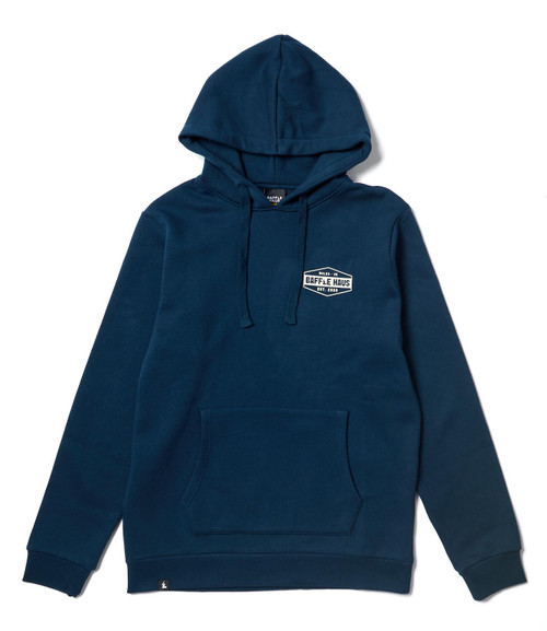 Baffle Haus Retro Hoodie - Pageant Blue
