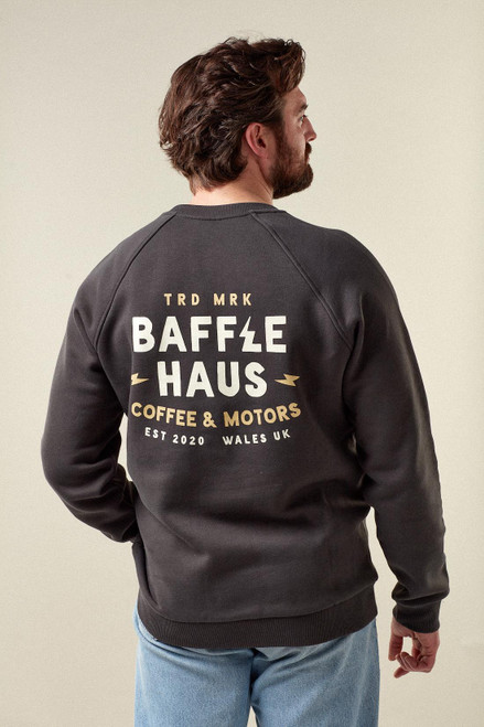 Baffle Haus Coffee & Motors Sweatshirt - Printers Ink