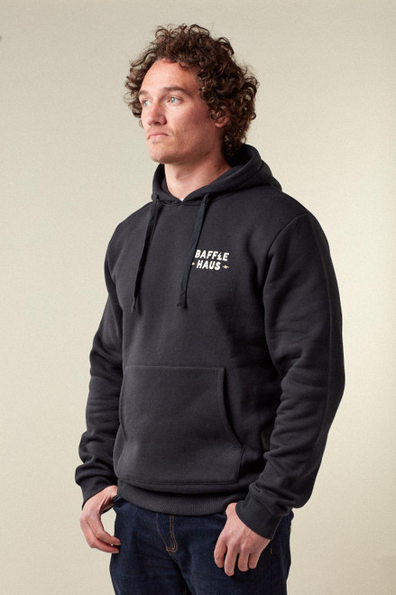 Baffle Haus Coffee & Motors Hoodie - Jet Black