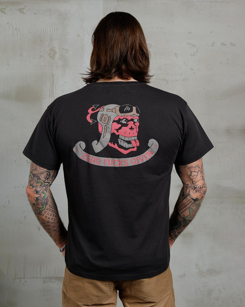 Pike Brothers Sports Tee Zero F***S - Black