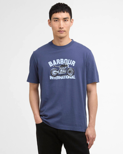 Barbour International Shifter Graphic Print T-Shirt - Oceana