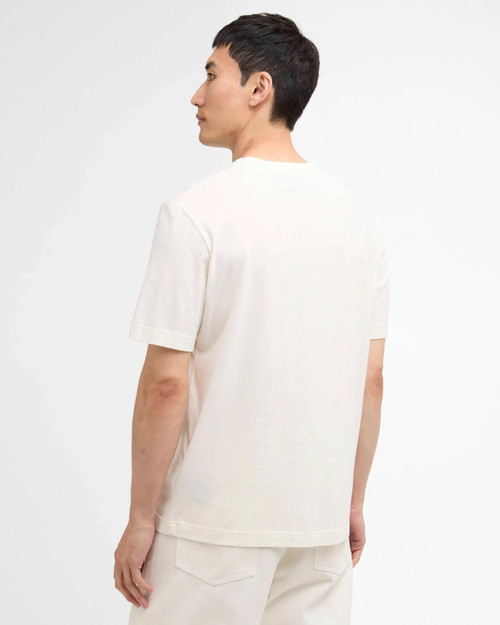 Barbour International Shifter Graphic Print T-Shirt - Whisper White
