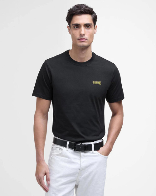 Barbour International Small Logo T-Shirt - Black/Yellow