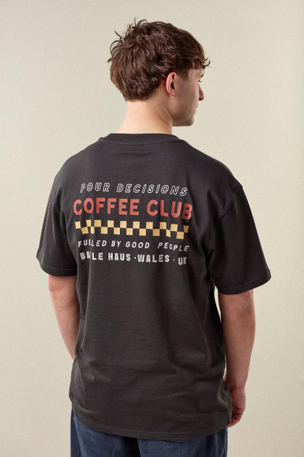 Baffle Haus Pour Decisions Coffee Club Tee - Carb Grey