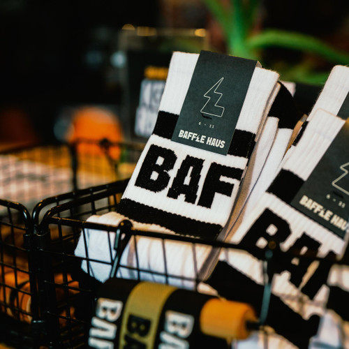 Baffle Haus Socks - White