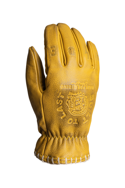John Doe Coyote Gloves - Yellow Embossed