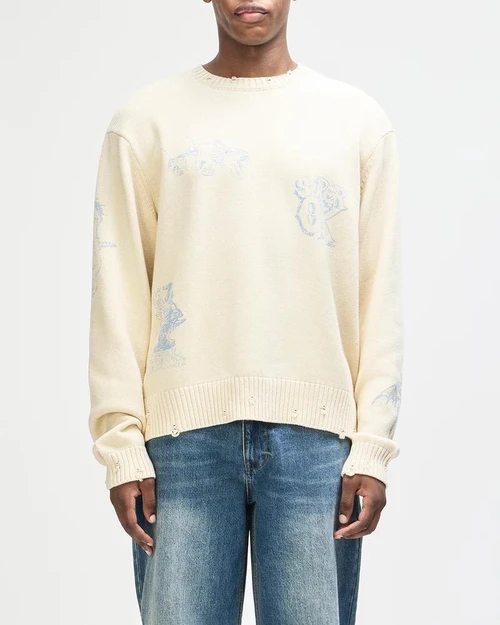 Deus Everywhere Knit - Cream-Chambray