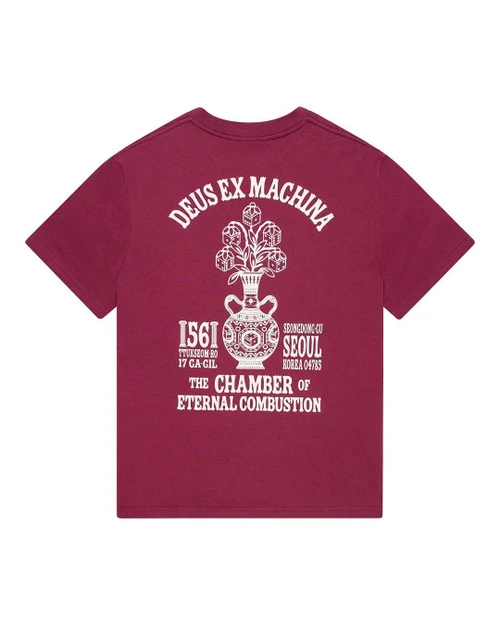 Deus Seoul Ceramic Tee - Burgundy