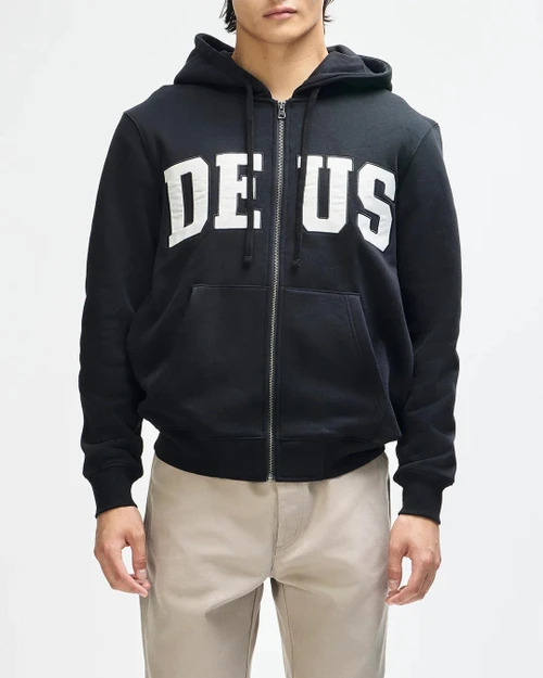 Deus Victory Lap Zip Hoodie - Black