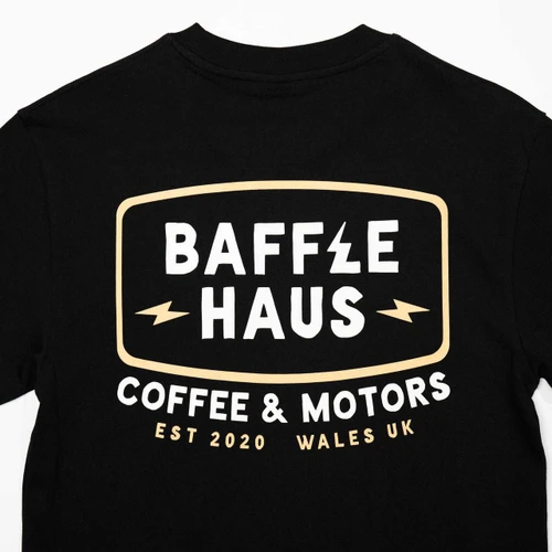 Baffle Haus Coffee & Motors Tee - Adult & Kids Combo