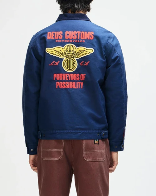 Deus Cutaway Jacket - Navy