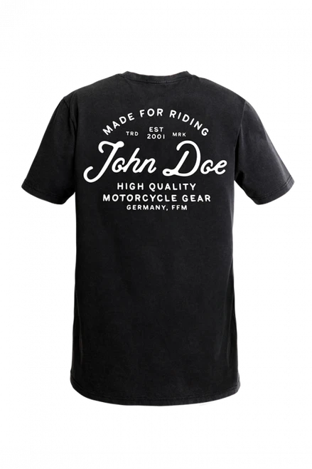 John Doe Black JD Lettering Tee