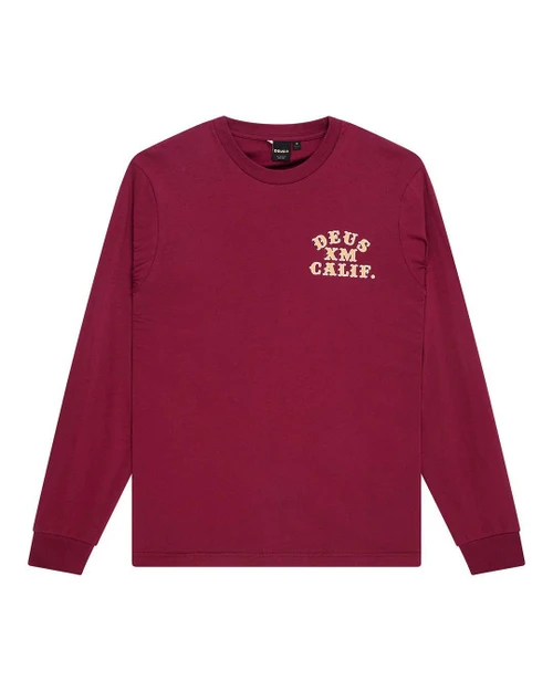 Deus Quick Strike LS Tee - Burgundy