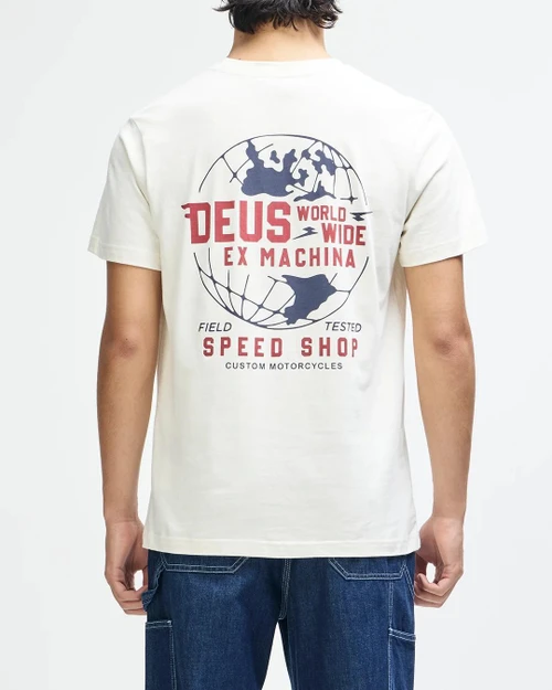 Deus Global Spark Tee - Vintage White