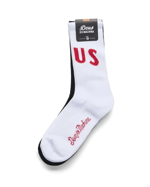 Deus Ranger Socks - White/Black