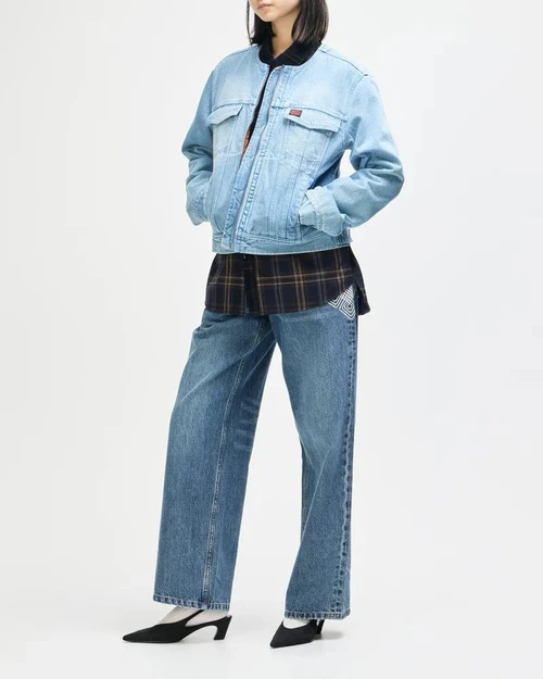 Deus - Br 163 Reversible Denim Jacket - Indigo-Rust