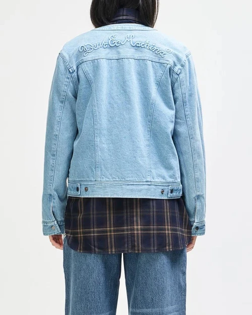 Deus - Br 163 Reversible Denim Jacket - Indigo-Rust