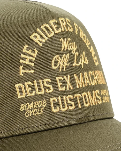 Deus Shook Ones Trucker - Olive Green