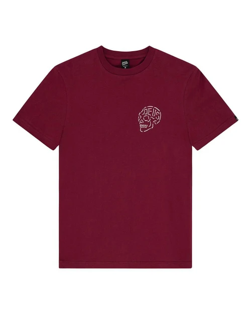 Deus Venice Skull Tee - Burgundy