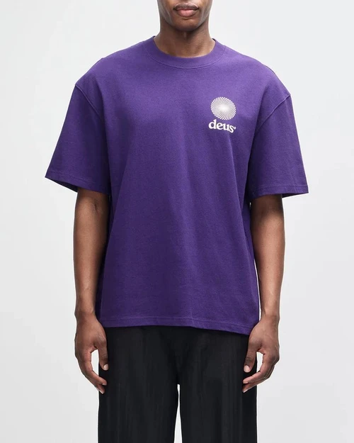 Deus Strata Tee - Violet Indigo