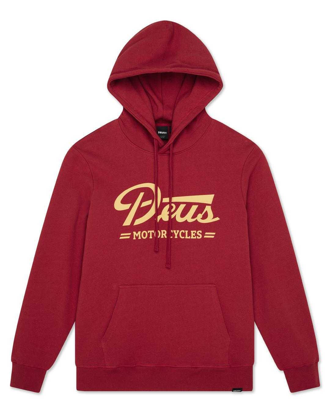 Deus Downshift Hoodie - Lava Falls Red - Baffle Haus