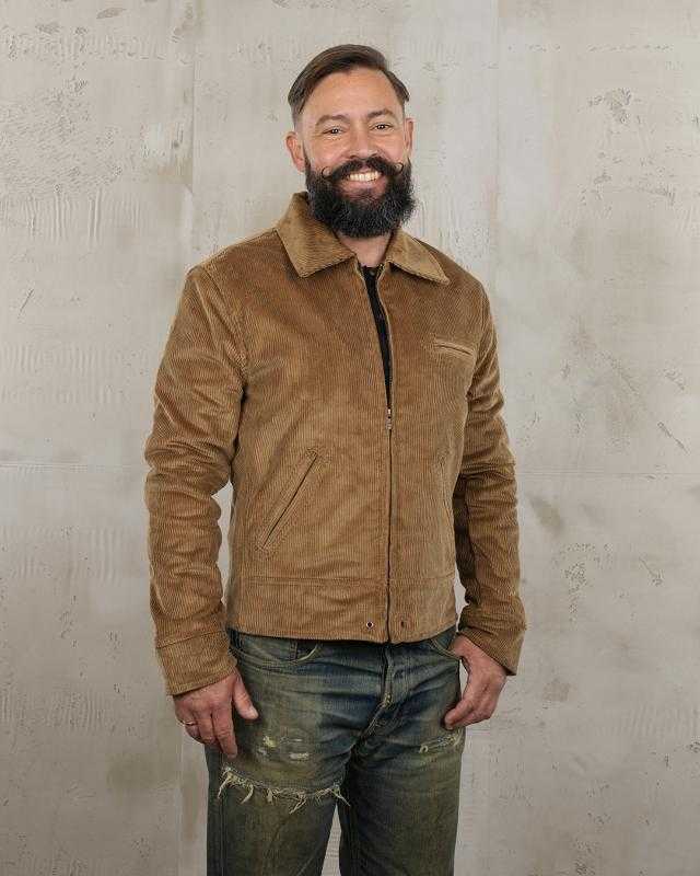Pike Brothers 1932 Roadster Jacket - Light Brass Cord