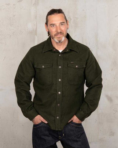 Pike Brothers 1943 CPO Shirt - Moleskin Moss - Baffle Haus