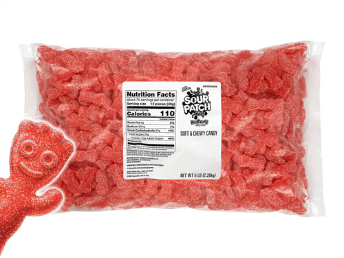 Redberry Sour Gummies – Bulk 5 LB Bag, Kid-Shaped Chewy Candy for Parties, Buffets & Snacking