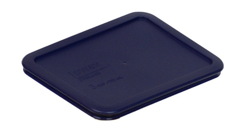 Pyrex 7210-PC (3-Cup) Blue Food Storage Replacement Lid - Made in USA