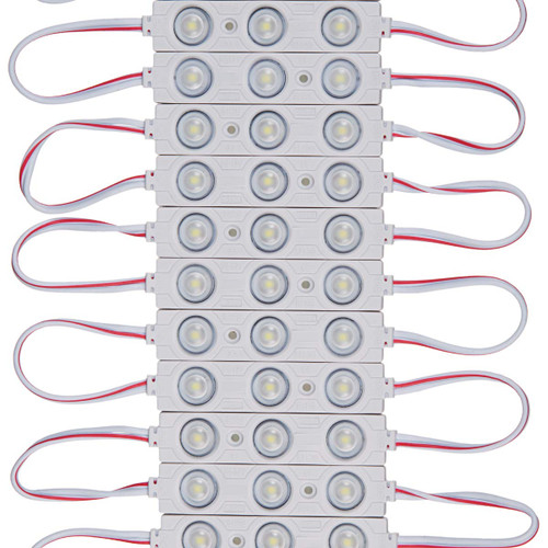 Q QINGCHEN LED Module DC12V Day White 6000K 6500K 1.32W Module Strip Light for Letter Advertising Signs with Tape Adhesive Backside (200 PCS Pack)