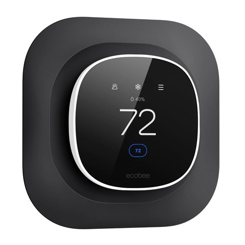 CaseBot Wall Plate For Ecobee Smart Thermostat Essential 2025, Black