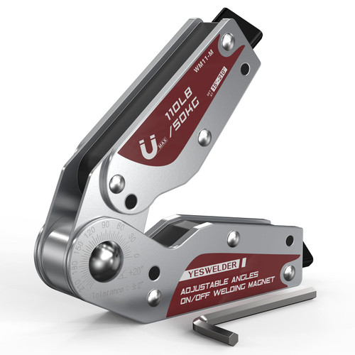 YESWELDER 20-200° Adjustable Angle On/Off Welding Magnet 110LB/50KG