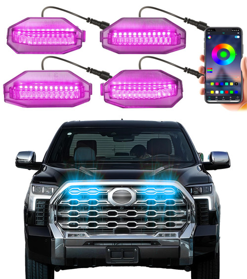 Grill Lights for Toyota Tundra 2022-2026 Platinum & 1794 Edition, RGB