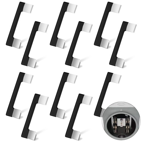 12Pcs 200 Amp Meter Socket Jumper Assembly Bypass Jumper Bus Electrical Meter Base Jumper Link Standard 2-1/4'' Handles Strong Insulation for Testing Maintaining Circuit Security Hot Checking