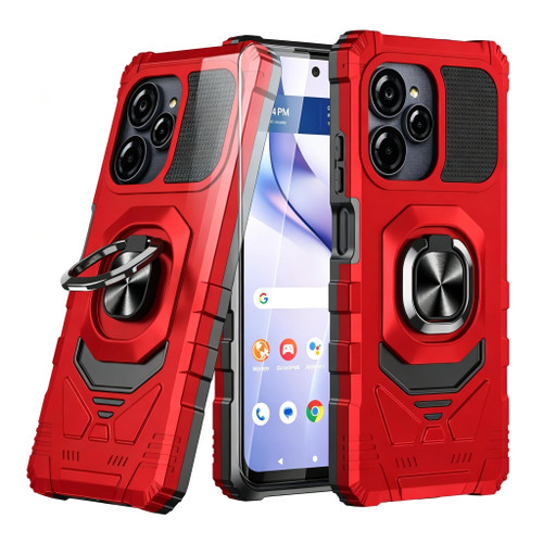 Lozeguyc for Blu View Speed Ultra 5G Case with 1 Pack Screen Protector Red