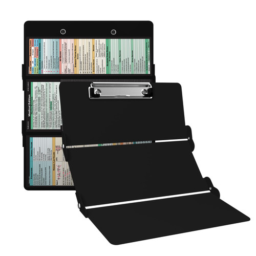 Whitecoat Clipboard® Trifold - Black Medical Edition