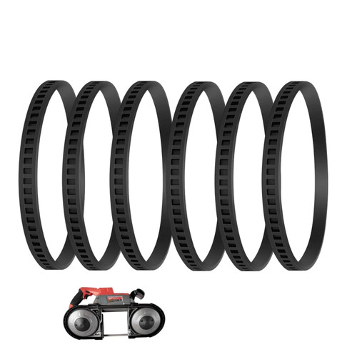 6 Pack 650721 0 Bandsaw Rubber Tires 6" x 1/2" for DeWalt Saw DWM120,DCS374