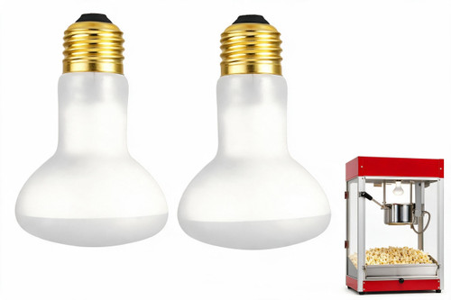 R20 60W Popcorn Machine Bulb 2-Pack | S4886 2700K E26 Dimmable