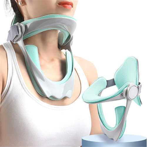 360°Adjustable Neck Brace for Posture Correction, Soft Neck Traction Device Neck Stretcher Orthotic Corrector, for Forward Head Posture Correction, Cervical Spine Pressure Relief