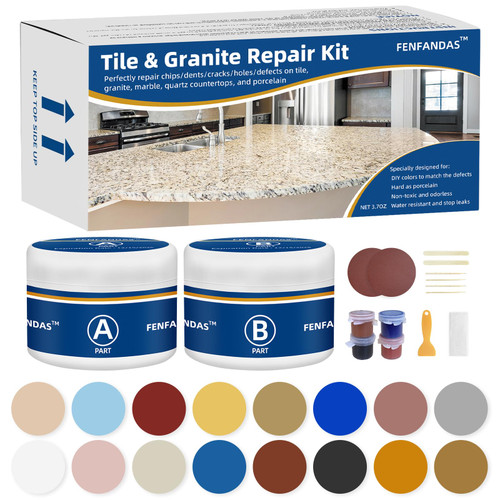 Tile and Granite Repair Kit, Marble and Quartz Countertops Repair Kit